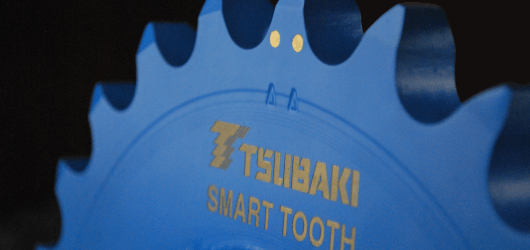 Close up of a blue Tsubaki sprocket