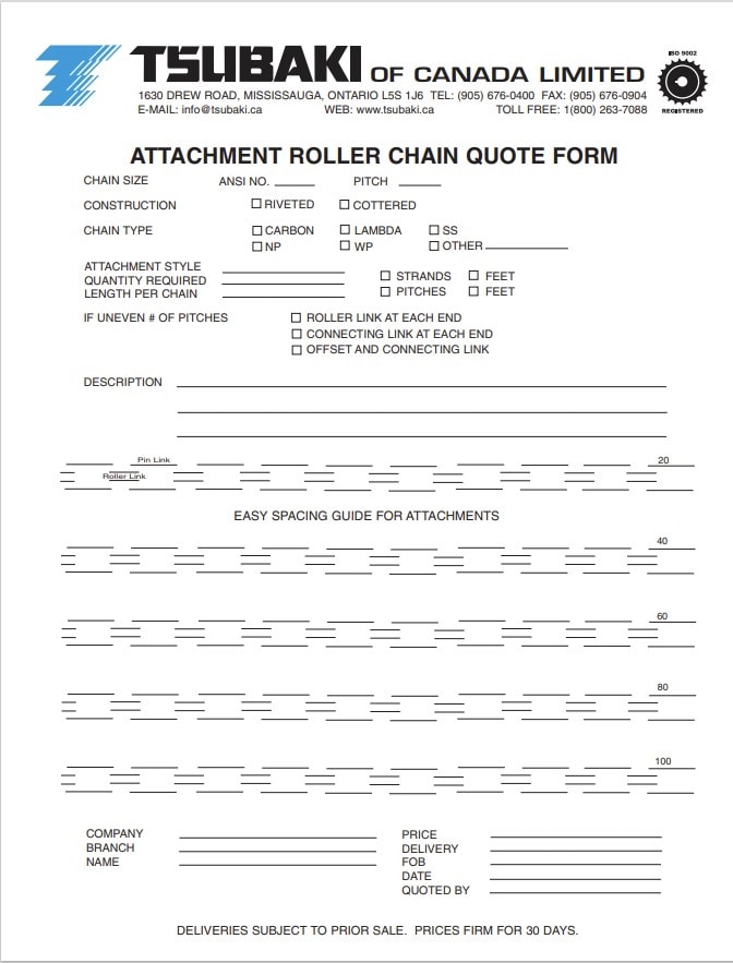 Attachment Chain Worksheet