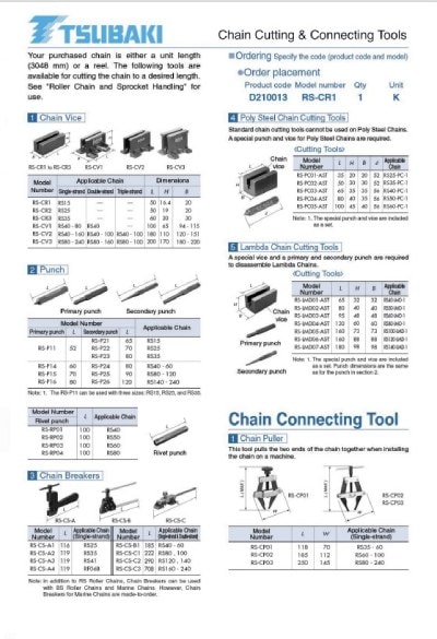 Chain Cutting & Connecting Tools